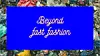plakat for utstillingen Beyond fast fashion