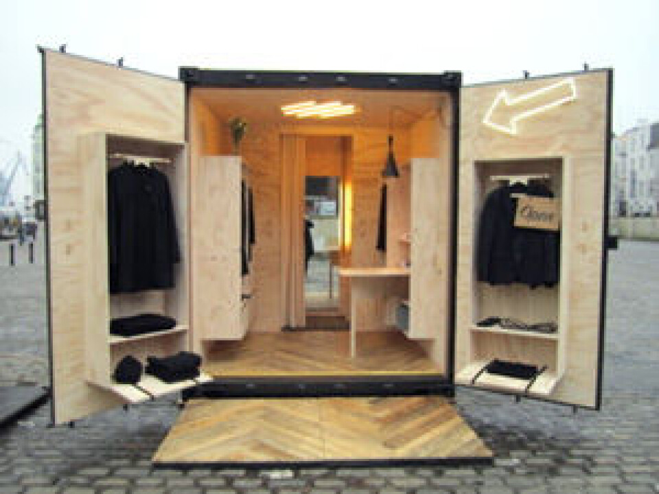 Bruuns Bazar med butikk i container