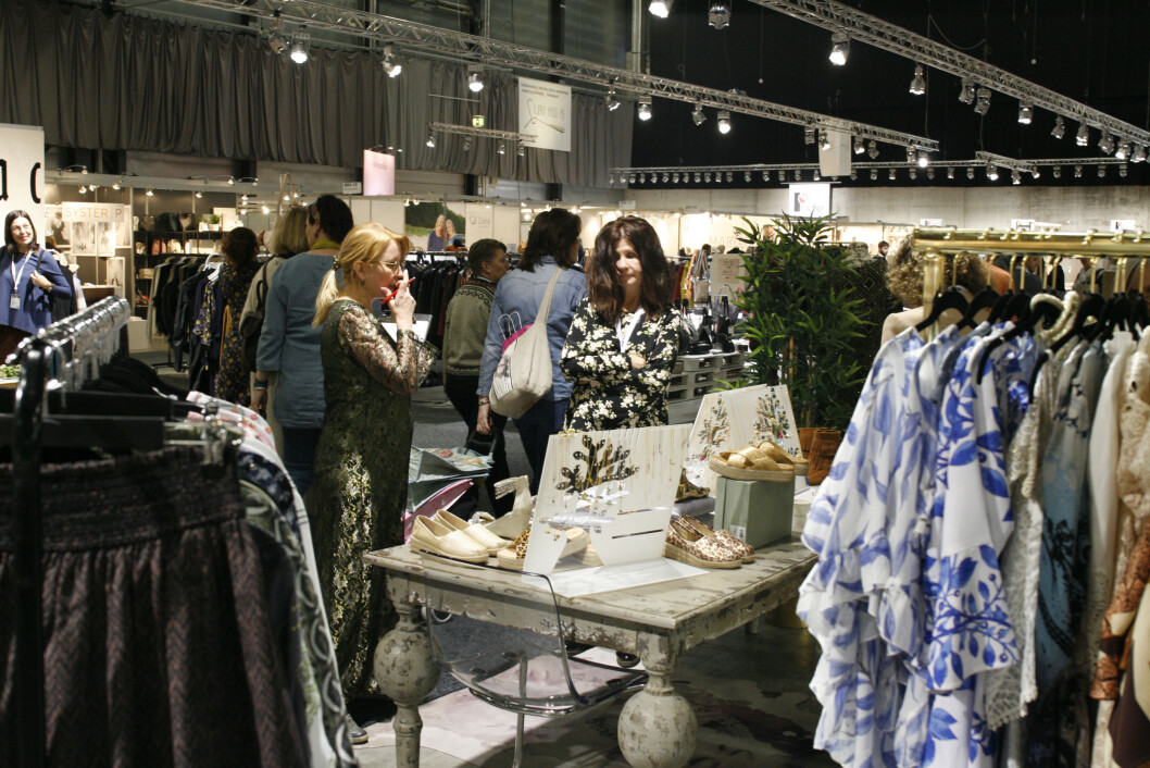 Farmhousedesign hadde god trafikk på standen sin på åpningsdagen Farmhousedesign hadde god trafikk på standen sin på åpningsdagen