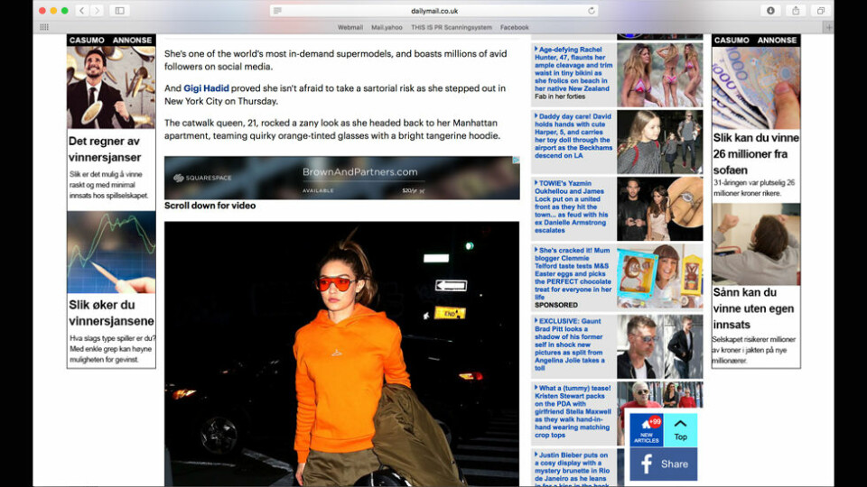 Stor oppmerksomhet rundt Holzweiler etter at Gigi Hadid ble avbildet i denne genseren av Daily Mail