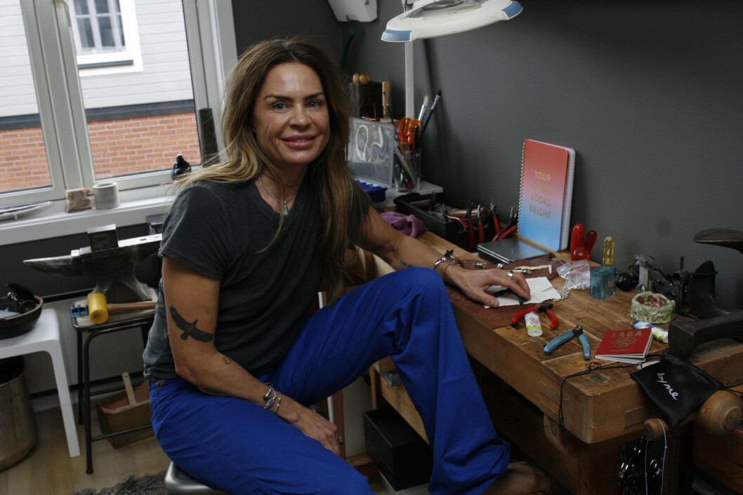 Marianne Tefre i sitt studio i Oslo Marianne Tefre i sitt studio i Oslo