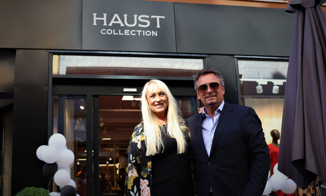 Janne og Kristoffer Haust er godt fornøyd med den nye flaggskipbutikken i Nedre Slottsgate Janne og Kristoffer Haust er godt fornøyd med den nye flaggskipbutikken i Nedre Slottsgate