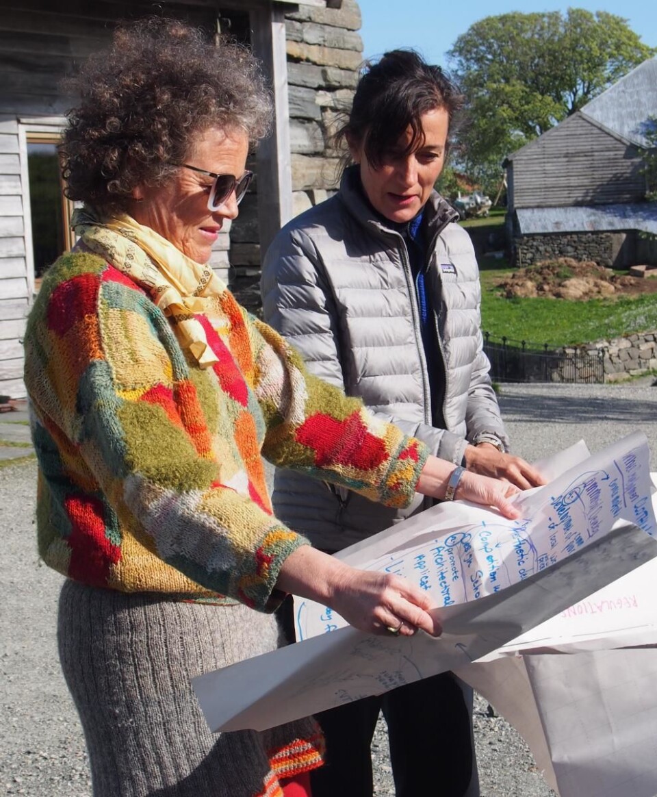 Ingun Grimstad Klepp (t.v.) og Kate Fletcher