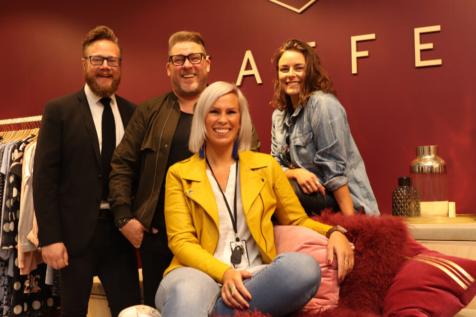 Kaffe-teamet: Fra venstre Ronnie Jensen, Søren Sievebæk Frandsen, Vivian Bakken og AnettBøe.
