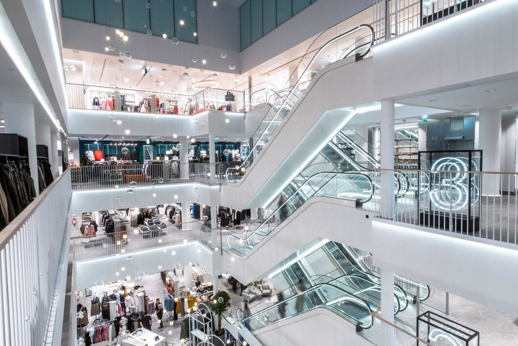 H&M i fem etasjer og 4500 kvadratmeter (Foto: H&M) H&M i fem etasjer og 4500 kvadratmeter (Foto: H&M)
