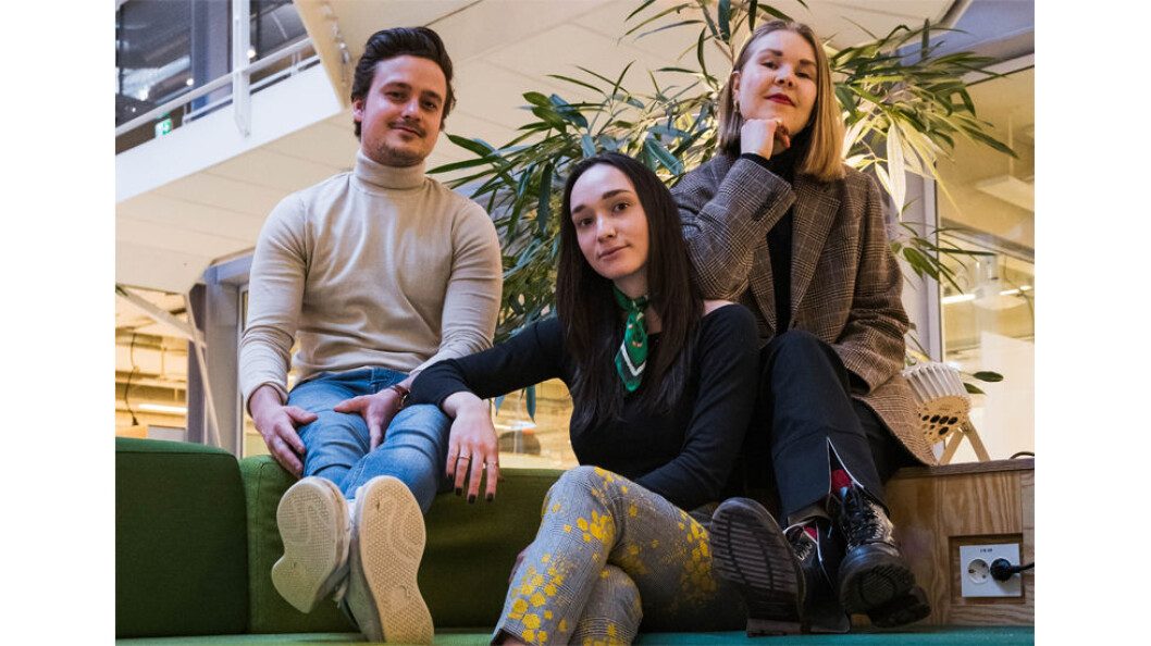 Tre av teamet bak Stilyagi. Gloria Vitaly, Karen E. Koller og Christian Farinetti. Tre av teamet bak Stilyagi. Gloria Vitaly, Karen E. Koller og Christian Farinetti.