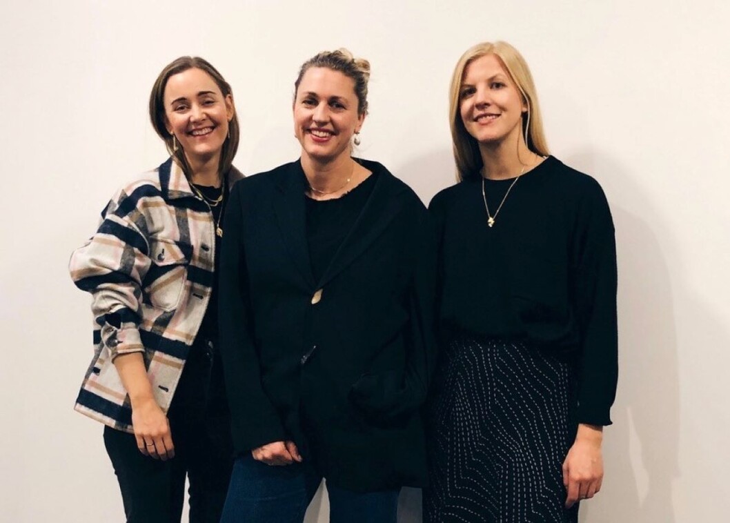 Elisabeth Stray Pedersen (t.h.) samarbeider med Charlotte Fische og Gunhild Hasla i Paris Elisabeth Stray Pedersen (t.h.) samarbeider med Charlotte Fische og Gunhild Hasla i Paris