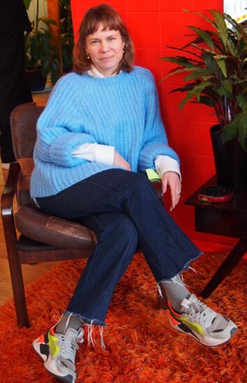 Designer Cathrine Ledang hegner om Grünerløkkas sjel med sin<br />nye studiobutikk, her i sitt eget lille vintagehjørne i butikken. Designer Cathrine Ledang hegner om Grünerløkkas sjel med sin<br />nye studiobutikk, her i sitt eget lille vintagehjørne i butikken.