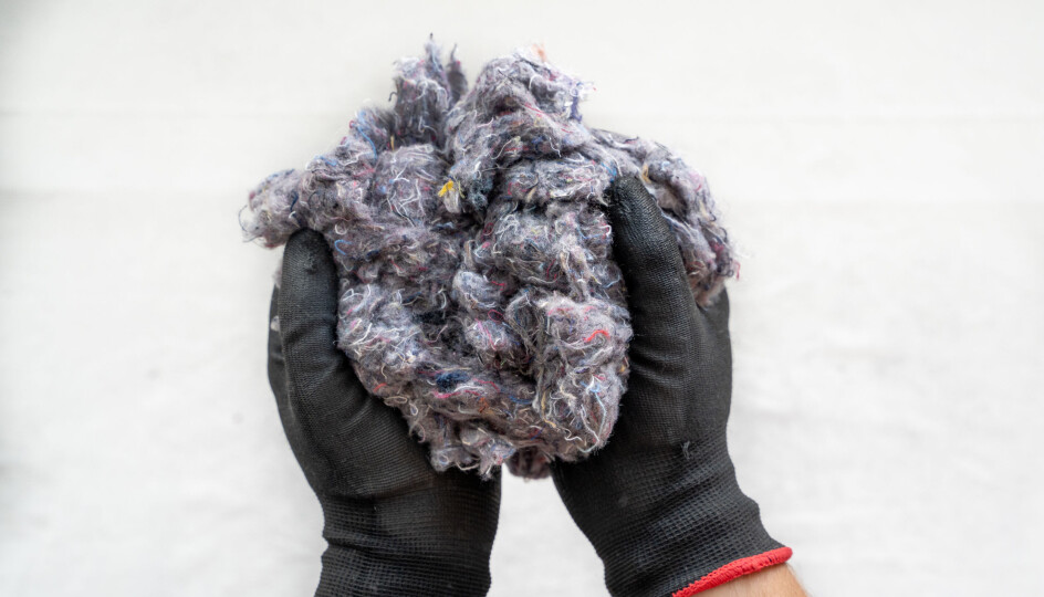 Eksempel på resirkulert tekstilfiber