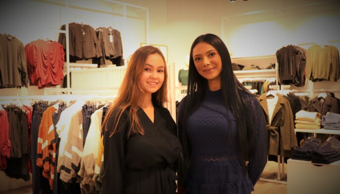 Butikksjef i Floyd Jekta, Maria Ratnasingam og Sunniva Nilsen Butikksjef i Floyd Jekta, Maria Ratnasingam og Sunniva Nilsen