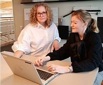 KappAhls vd Elisabeth Peregi og bærekraftsjef Sandra Roos, på KappAhls hovedkontor i Mölndal, Sverige.