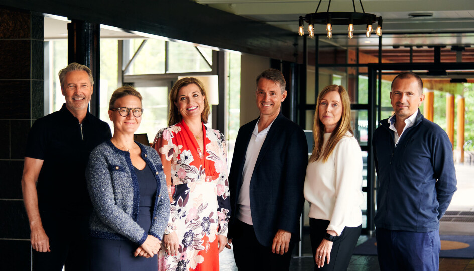 F.v.: Per Hamann, Mille Haslund Mellbye, Hege Lunder, Ivar Horneland Kristensen, Irlinn Tystad og Stian Sigurdsen.