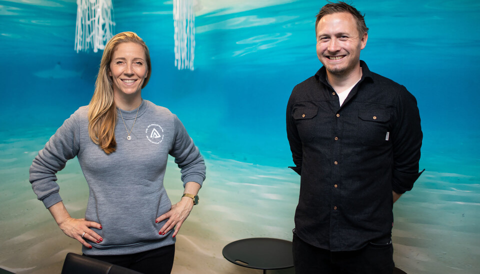 REV Oceans konsernsjef Nina Jensen og Aclimas markedssjef, Ole Magnus Halvorsen