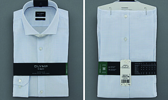 Miljøvennlig skjorte-emballasje fra Olymp