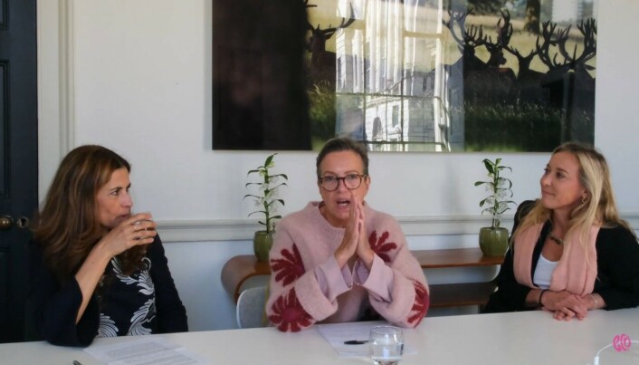 Fra venstre Livia Firth, Veronica Bates Kassatly og Dorothee Baumann-Pauly. Fra venstre Livia Firth, Veronica Bates Kassatly og Dorothee Baumann-Pauly.
