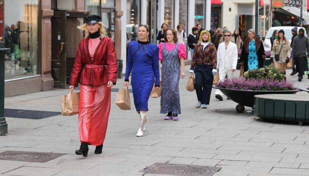 Trash Fashion Collection brukte Karl Johan som catwalk