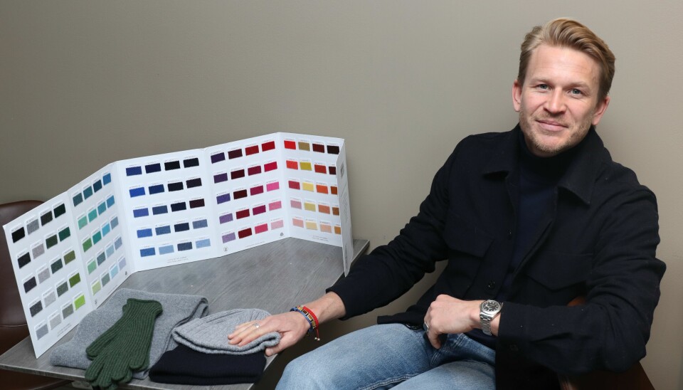 Nicolai Askløv med det imponerende fargekartet til Mathias